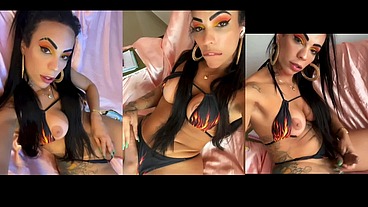 Ts Vanessa Rafaella - Masturbation with bikini