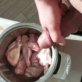 Marinating chicken wings