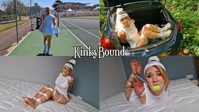 Lil Missy UK captured, tied in trunk and hogtied on mattress after tennis match - 4K