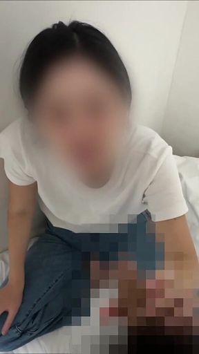 Met on a Dating App and Had Sex. Footjob, Creampie. Piston and Blowjob Tease the Masochist and Get Him Excited.(#377)