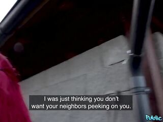 Public Agent - large melons alternative cutie wife going throughout divorce lets a stranger cum inside her outside