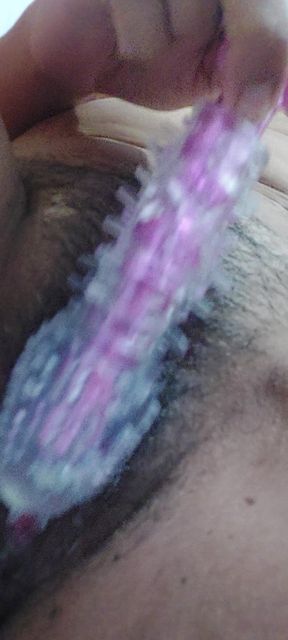 She Got Naked and Masturbated with a Dildo in Her Pussy