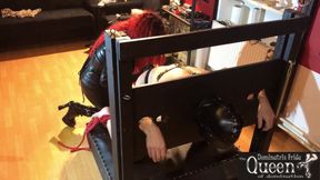Queen Dominatrix Frida with her slave in diverse BDSM and fetish session