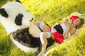 Fun outdoor xxx sex play based on fairy tales