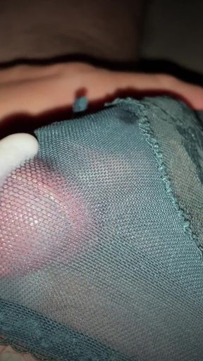 Unforgettable moment from "Man gets a pulsating cumshot orgasm wearing green panties - asmr for women"