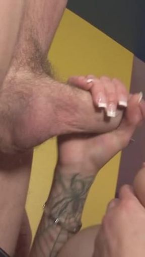 Intense Blowjob Video: Hot MILF Shows Off Big Tits and Boobs, Expertly Sucking and Fucking Lucky Man - Mature Techniques and Pleasure