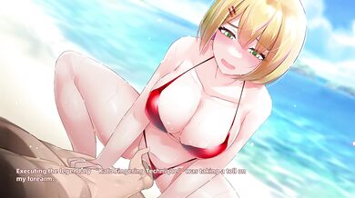 Public beach creampie with rampaging cumshots