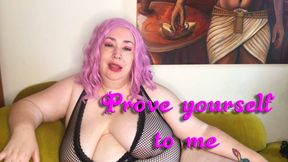 Prove Yourself to Me - BBW femdomme Nimue Allen body writing submissive training humiliation - wmv