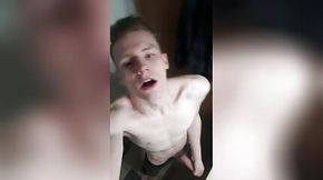 Jerking off and cumming on friends picture