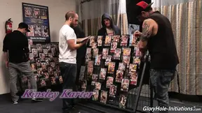 Kinsley Karter gets fucked at a public glory hole