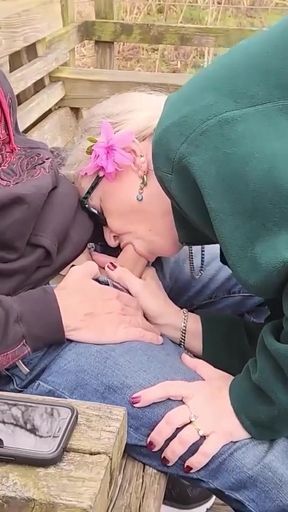 Hot BBW Meets Stranger In The Park And Sucks His Cock!   Clip 1