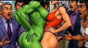 Slutty She-hulk Nudity. Cartoon