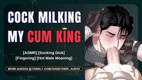 Cock Milking King BF Prostate Fucks Cum Gushing Facial ASMR Destroyed
