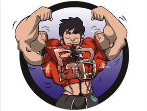 Jacked and GROWING like a giant gay muscle kink