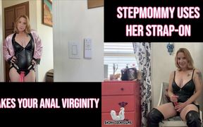 Stepmommy Uses Her Strap-on Takes Your Anal Virginity - Jane Cane, Shiny Cock Films