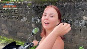 Cute girl teacher changes a man's driving lesson into a hot romp