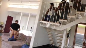 Alexis Fawx squirts all over her cuckold's face