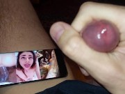 White sissy jerking off on BBC Ruined Orgasm