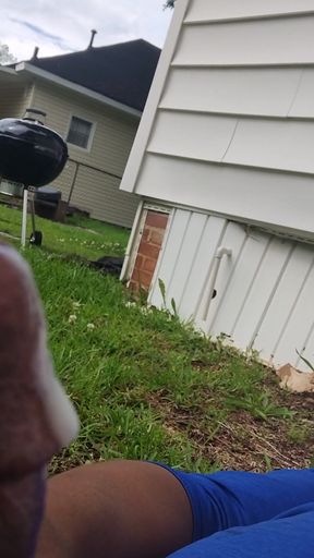 Mitchell Clayton aka Mr. Majic aka Chef Clayton's relaxing Friday outside.   Clip 1