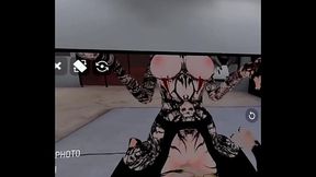 Mistress Kali found a random guy to play with. (Vrchat ERP)