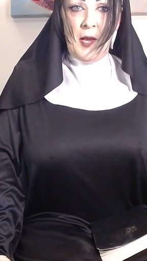 Bible Study Nun Catches You Jerking off Scolding Humiliation