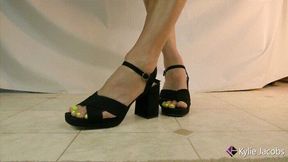 Chunky Heeled Sandals Standing Shoeplay - Kylie Jacobsx - MP4 1080p HD