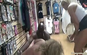 Lucky Customer Fucked By Two Hot Milfs