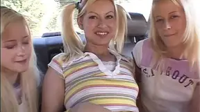 Milton babes lick teens nipples in POV threesome scene