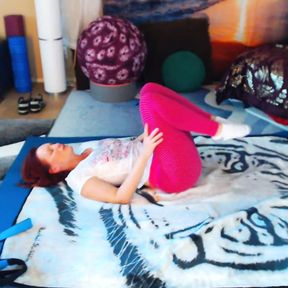 Hip openers, intermediate work. Join my faphouse for more yoga, behind the scenes, nude yoga and spicy stuff