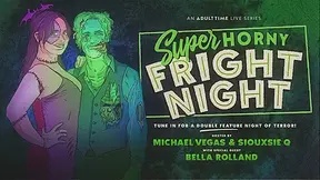 Bella Rolland & Siouxsie Q in Michael Vegas, Siouxsie Q & Bella Rolland - Super Horny Fright Night