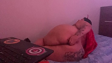 Camgirl vestida de diabinha fez DP para seu cliente - Mary Jhuana