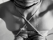 Subspace: Part 3/3 Sub Training - CUM on her tied up titties with ball gag in her mouth