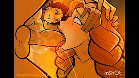 Curvy Hentai Clerk Pleases Big Cock Customer Under the Desk