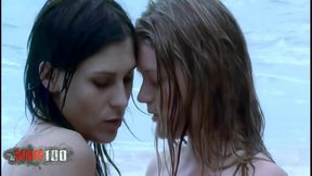 Clara Clara and Barbara-nux Blonde and Brunette Babes in a Wild Beach Threesome with Terry Kemaco