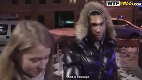 Shy Teen Blonde Sucked and fucked by older man
