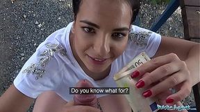 Big-Titted Tourist Sophia Gets Creampied in Public!