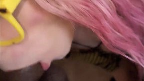 Bbc trans person receives facial after rough anal