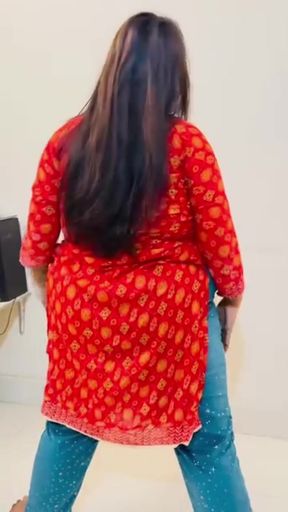 Indian Desi Girl Training in Front of Step Brother