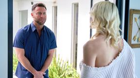 ”Petite blonde babe gets inseminated by a huge dick stranger”