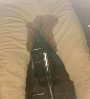 Daddy Bulging and Pissing in his work pants