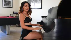 Sensual Callie in Lingerie Fingers Herself for Pleasurable Moments Alone