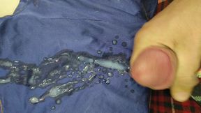 Forgot to make a mess this morning... After work cumshot on boxers