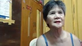 Here is an old loose pussy of my Japanese granny wife
