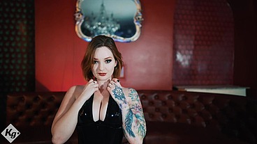 Lustful Redhead Dresses In Latex For Her Hung Stud