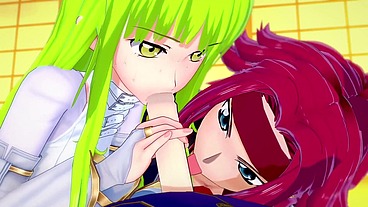 CC and Kallen have fun with Lelouch - Code Geass Parody
