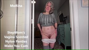 StepMoms Vagina Scented Nylon Panties Make You Cum - MoRina panty fetish taboo JOI roleplay (mobile vers)