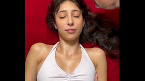 19 YEAR OLD GIRL gets a Naked Swedish Massage with Huge Facial Eva Generosi