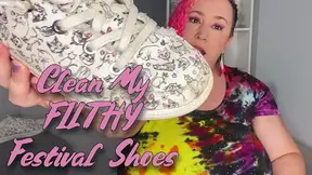 Clean My Filthy Festival Shoes - 4K
