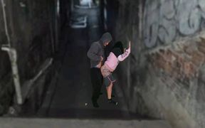 Brunette Has Sex in the Favela with the Owner of the Hill After the Funk Dance