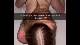 French Cheat Snap - Petite blonde cheats on her boyfriend with his best friend!!
